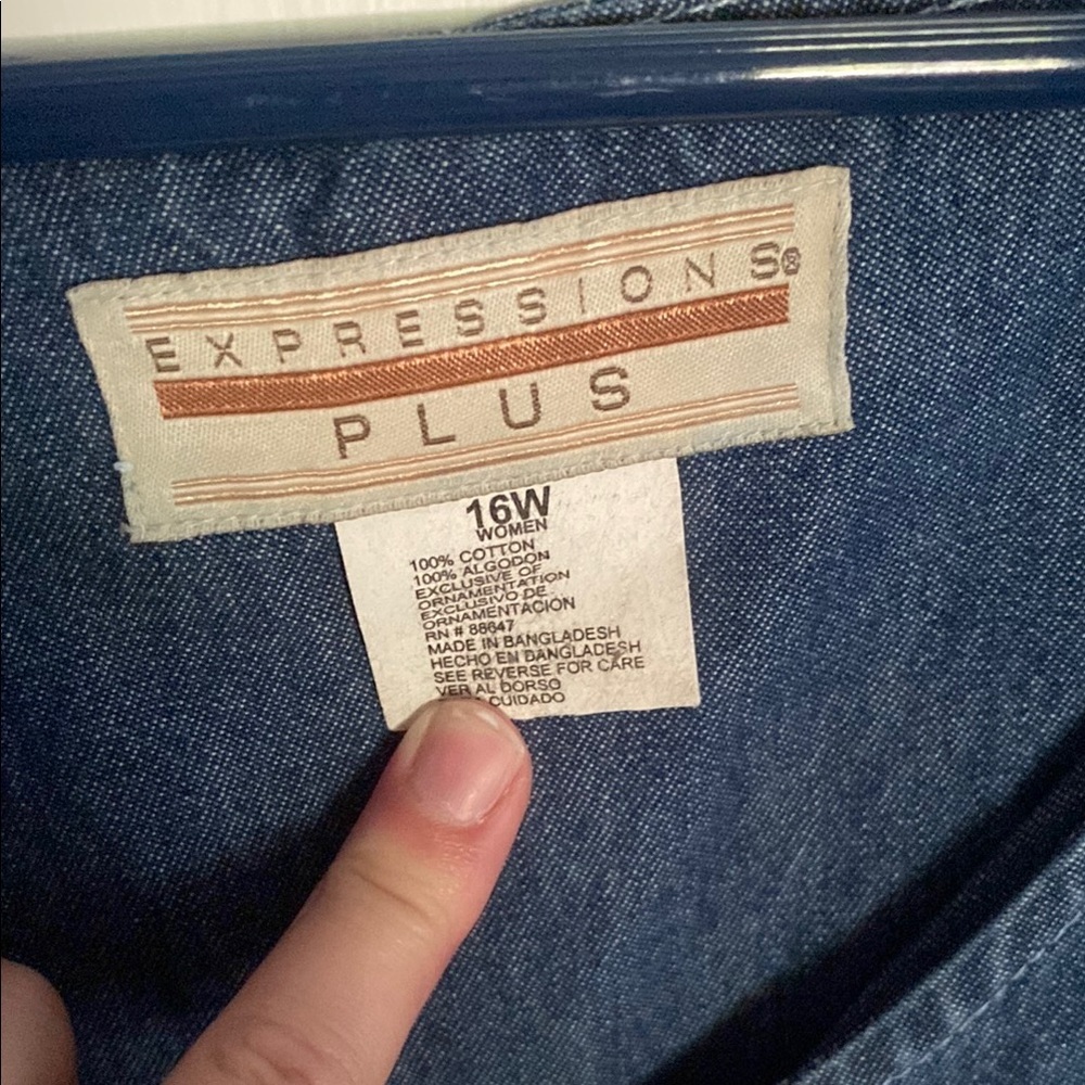 Vintage Denim Buttoned Maxi Jumper - Picture 2 of 4